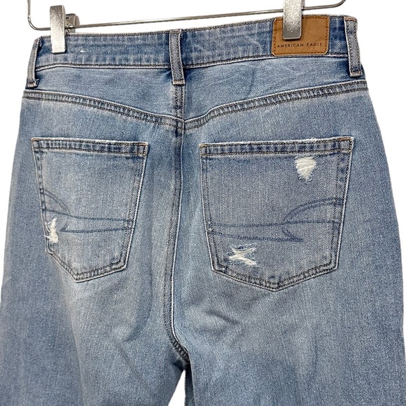 American Eagle High Rise Ripped Mom Jeans SIZE 4 - Picture 6 of 6